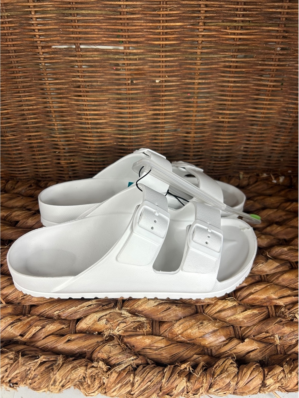 West Loop white women's sandals